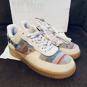 New Nike By You Air Force 1 Low Pendleton DJ2674 991 Women Size 9 US 40.5 EUR ID